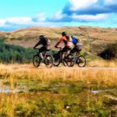 AUTOCOLLANT DE VOITURE VTT