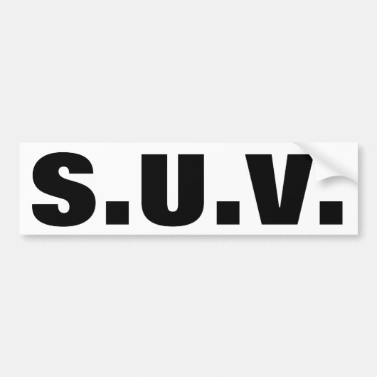 Autocollant De Voiture VUS évident (Devant)