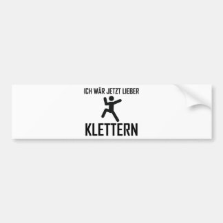 Autocollant De Voiture wär jetzt lieber klettern