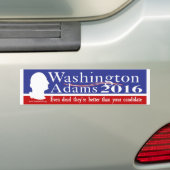 Autocollant De Voiture Washington Adams 2016 (En voiture)