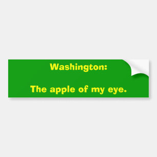 Autocollant De Voiture Washington : La prunelle de mon oeil