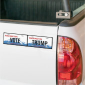Autocollant De Voiture Washington Vote Trump, double plaque d'immatricula (Sur camion)