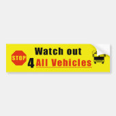 Autocollant De Voiture Watch out for all vehicles  (Devant)