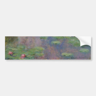 Autocollant De Voiture WATER LILIES IN PINK GREEN POND by Claude Monet