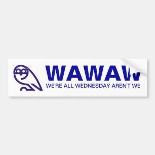 Autocollant De Voiture WAWAW que NOUS sommes TOUT LE MERCREDI NE SONT