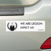 Autocollant De Voiture we are legions - anonymous (En voiture)