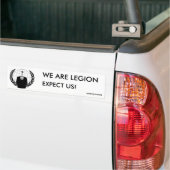 Autocollant De Voiture we are legions - anonymous (Sur camion)