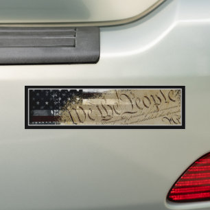 Autocollant De Voiture WE THE PEOPLE Industrial American Flag