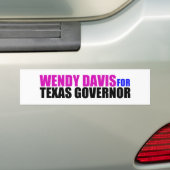 Autocollant De Voiture Wendy Davis pour le gouverneur du Texas (En voiture)