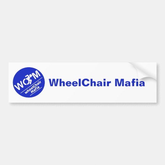 Autocollant De Voiture WheelChair Mafia bumper sticker (Devant)