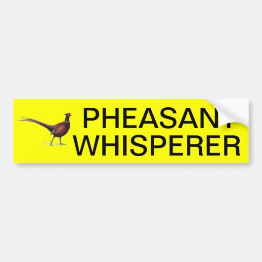 AUTOCOLLANT DE VOITURE WHISPERER DE FAISAN (Devant)
