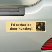 Autocollant De Voiture Whitetail Deer Monster Buck Yellow (En voiture)