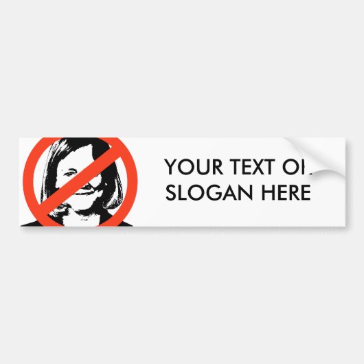 AUTOCOLLANT DE VOITURE WHITMAN D'ANTI-WHITMAN/ANTI-MEG (Devant)