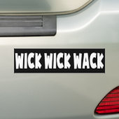 Autocollant De Voiture Wick Wick Wack (En voiture)