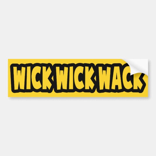 Autocollant De Voiture Wick Wick Wack (Devant)