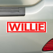 Autocollant De Voiture Willie Stamp (En voiture)