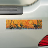 Autocollant De Voiture Willows at Sunset by Vincent van Gogh (En voiture)