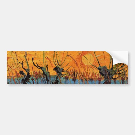 Autocollant De Voiture Willows at Sunset by Vincent van Gogh (Devant)