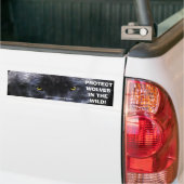 Autocollant De Voiture WOLF EYES Wildlife Conservation Bumper sticker (Sur camion)