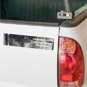 Autocollant De Voiture WOLF EYES Wildlife Conservation Bumper sticker (Sur camion)