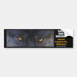 Autocollant De Voiture WOLF EYES Wildlife Conservation Bumper sticker