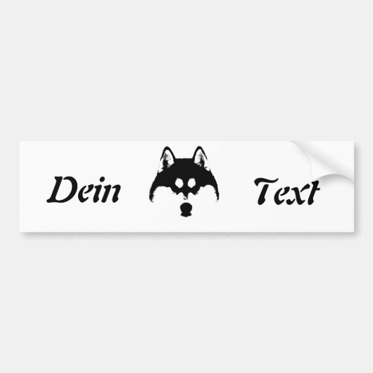 Autocollant De Voiture Wolf Hund (Devant)