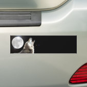 Autocollant De Voiture Wolf & Moon (En voiture)