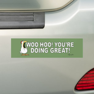 Autocollant De Voiture WOO HOO ! TU FAIS BEAUCOUP ! Sandra Boynton