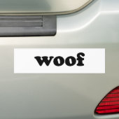 AUTOCOLLANT DE VOITURE WOOF (En voiture)