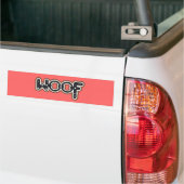Autocollant De Voiture Woof (Sur camion)