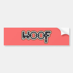 Autocollant De Voiture Woof