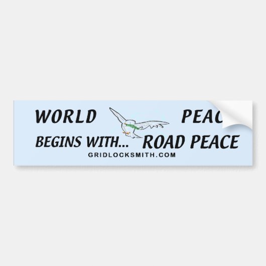 Autocollant De Voiture WORLDPEACEbegins (Devant)