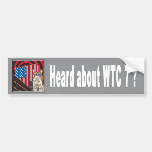 Autocollant De Voiture "WTC 7" adhésif pour pare-chocs