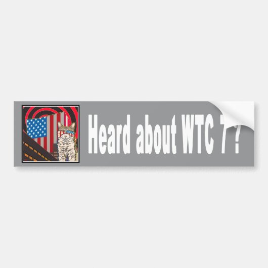 Autocollant De Voiture "WTC 7" adhésif pour pare-chocs (Devant)