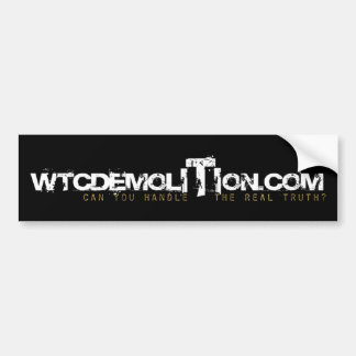 AUTOCOLLANT DE VOITURE WTCDEMOLITION.COM