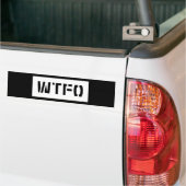 AUTOCOLLANT DE VOITURE WTFO (Sur camion)