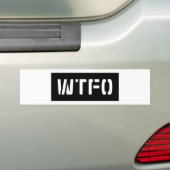 AUTOCOLLANT DE VOITURE WTFO (En voiture)