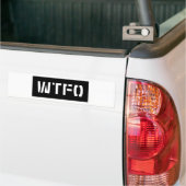 AUTOCOLLANT DE VOITURE WTFO (Sur camion)