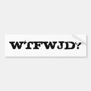 AUTOCOLLANT DE VOITURE WTFWJD ?