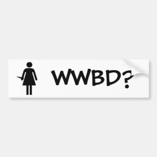 AUTOCOLLANT DE VOITURE WWBD ?