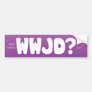 AUTOCOLLANT DE VOITURE WWJD ?