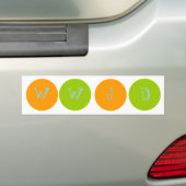 AUTOCOLLANT DE VOITURE WWJD (En voiture)