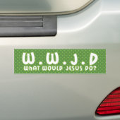 AUTOCOLLANT DE VOITURE WWJD 2 (En voiture)