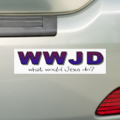 Autocollant De Voiture "WWJD" ce qui Jésus ferait (En voiture)