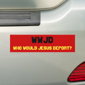 Autocollant De Voiture WWJD, qui Jésus expulserait ? (En voiture)