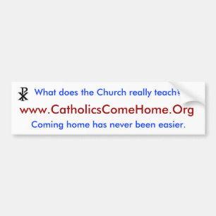 Autocollant De Voiture www.CatholicsComeHome.Or g