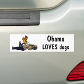 Autocollant De Voiture XX Obama AIME des chiens (En voiture)