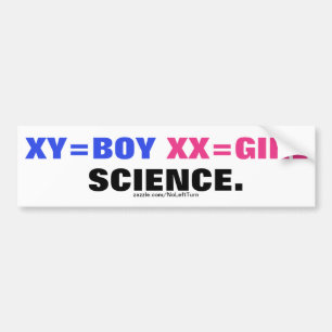 Autocollant De Voiture XY=Boy XX=Girl Is Science