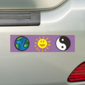 Autocollant De Voiture yang du terre-soleil-yin (En voiture)
