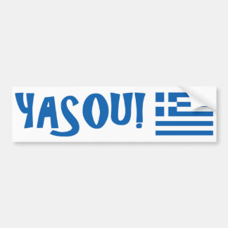 Autocollant De Voiture YASOU ! Adhésif pour pare-chocs grec de drapeau